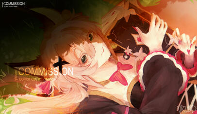comm - render, background bust up !